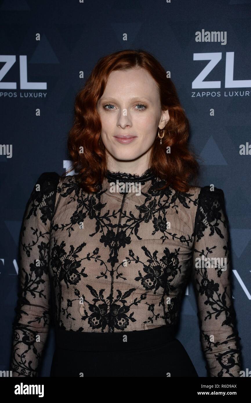 Karen Elson at arrivals for 32nd Footwear News FN Achievement Awards, IAC Headquarters, New York, NY December 4, 2018. Photo By: Eli Winston/Everett Collection Stock Photo