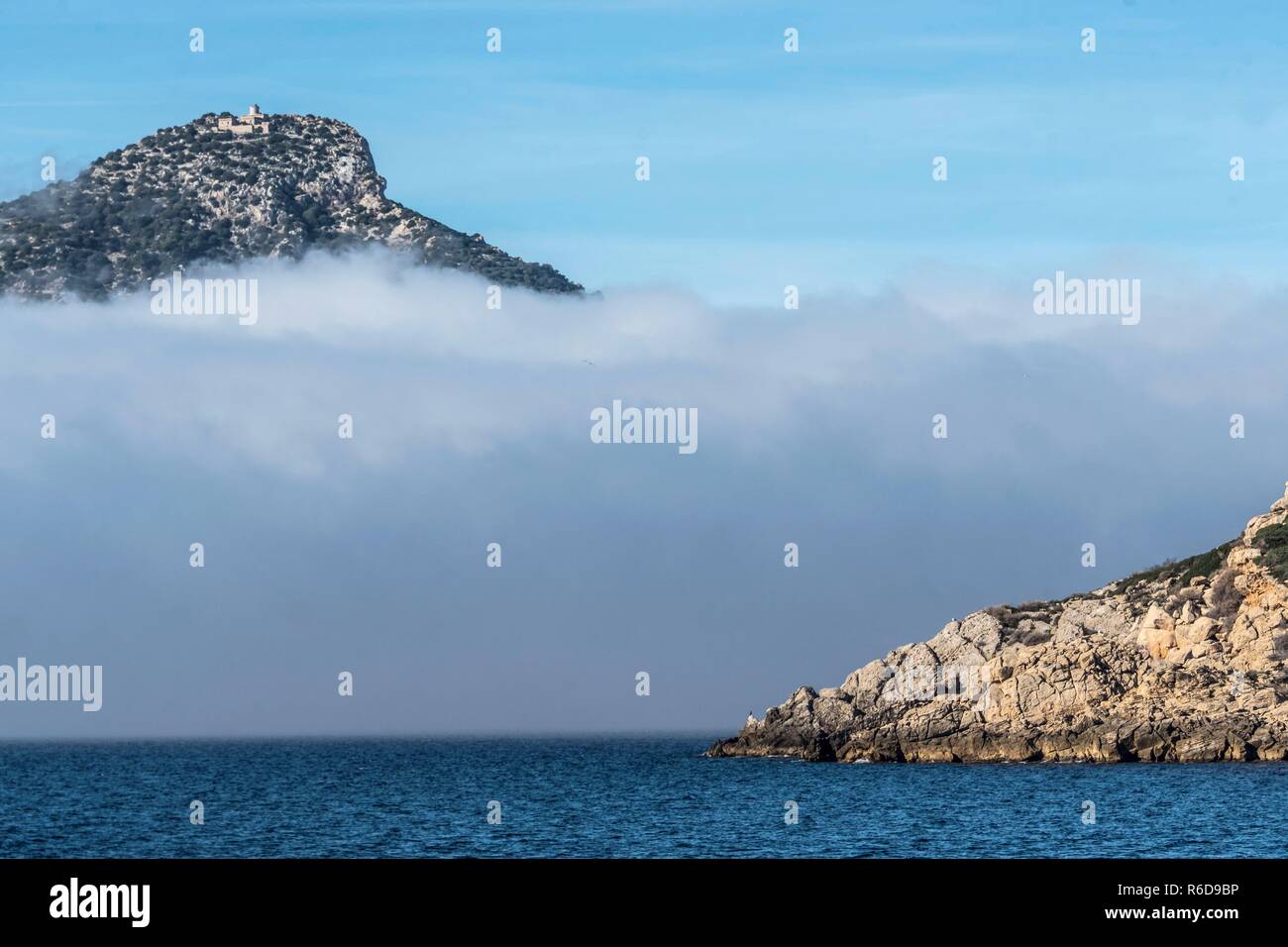 Mallorca Spain 5th December 2018 Fog Banks Cover Majorca