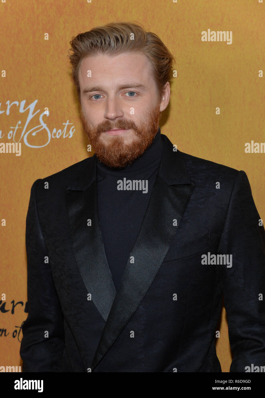 New York, USA. 4th Dec 2018. Jack Lowden attends the New York premiere of Mary Queen Of Scots at Paris Theater on December 4, 2018 in New York City. Credit: Erik Pendzich/Alamy Live News Stock Photo