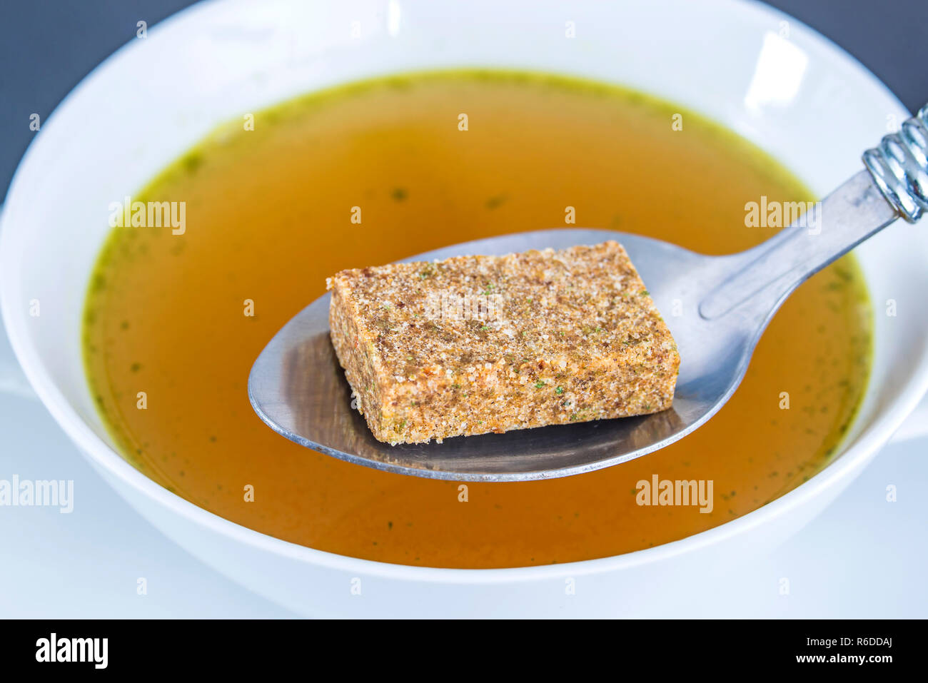 Stock Cube With Broth Stock Photo Alamy