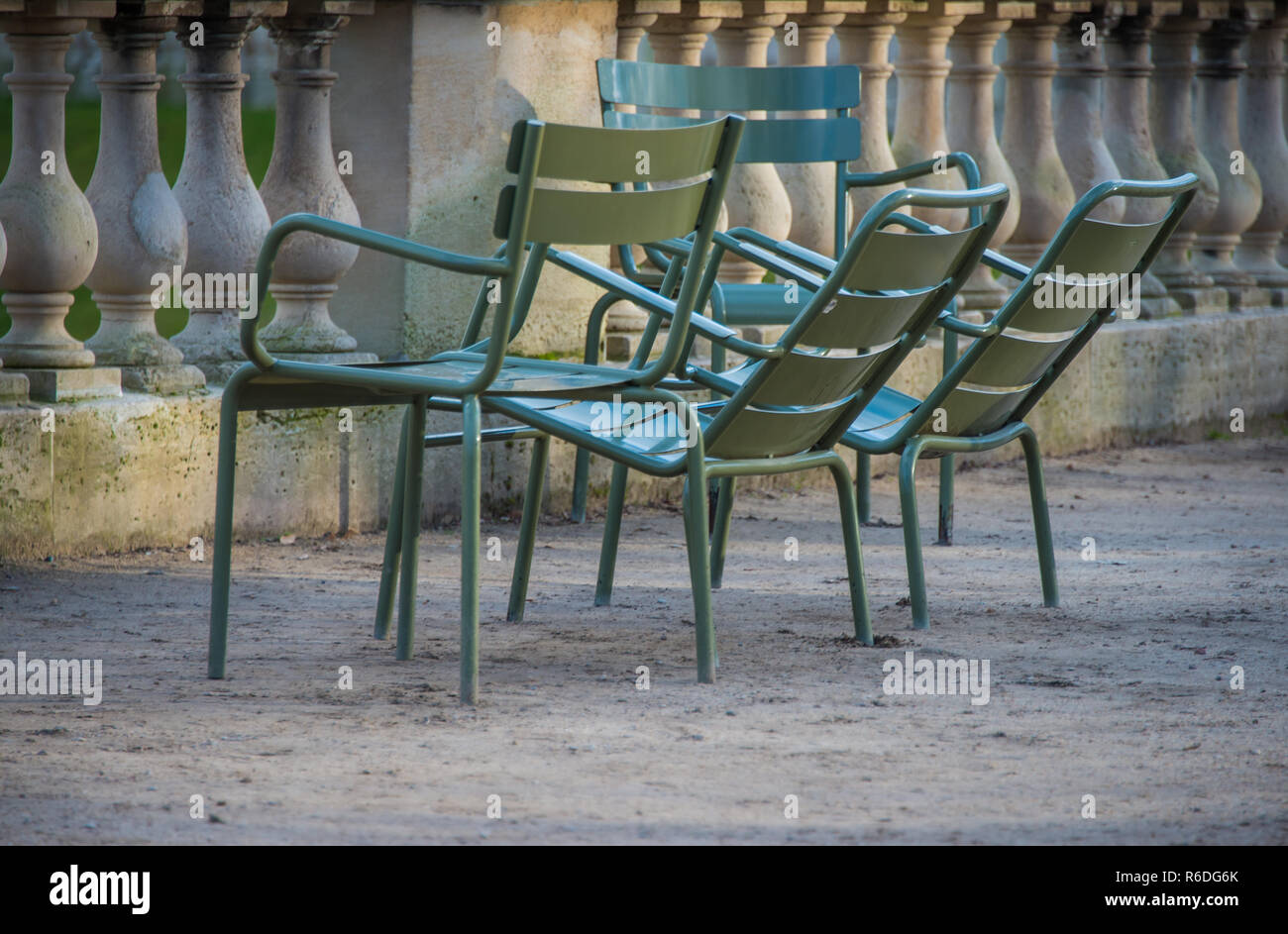 chairs in Jardin du Luxembourg Stock Photo Alamy