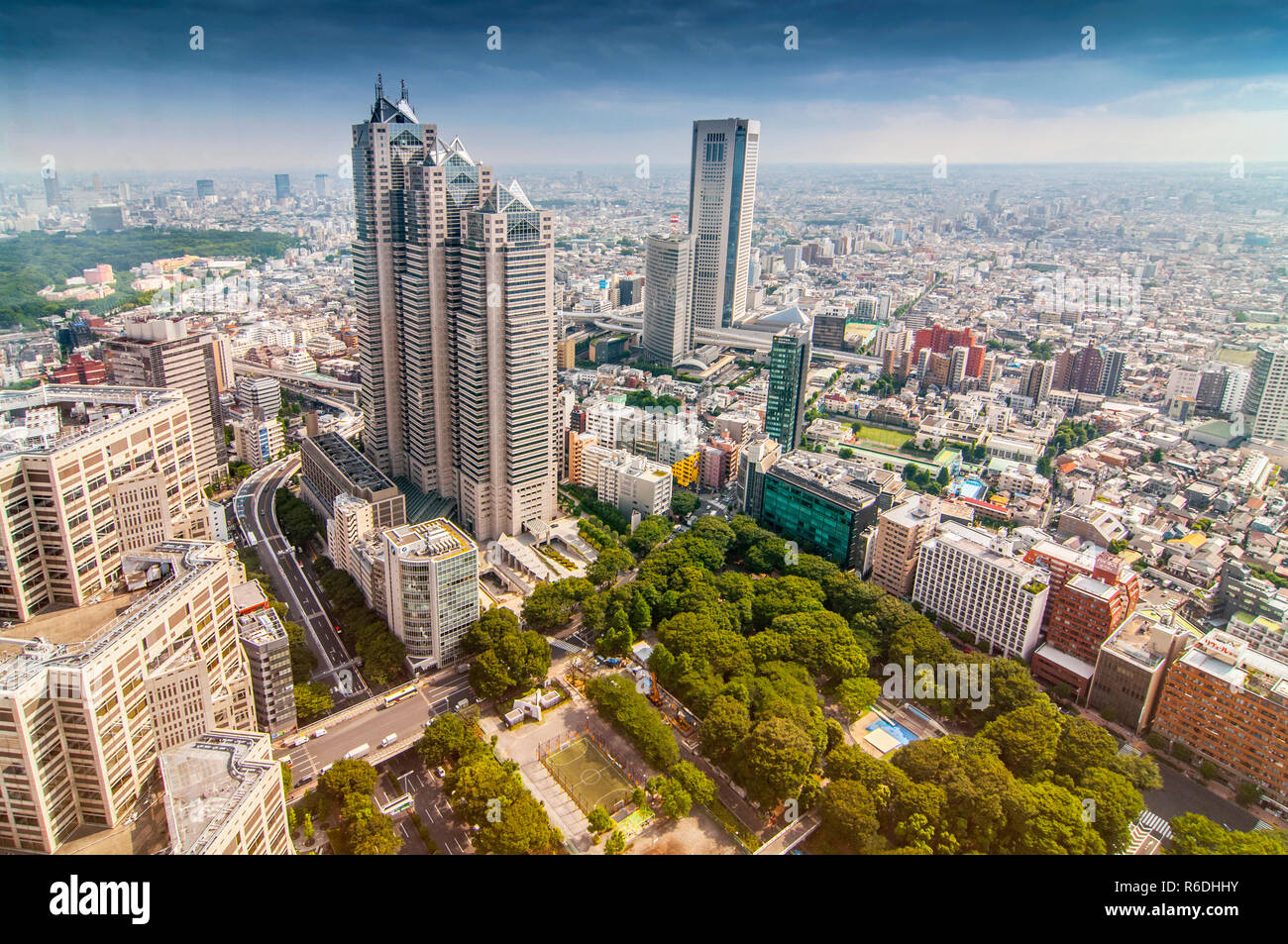 Aerial View Of The Japanese Capital City Seen From The Metropolitan