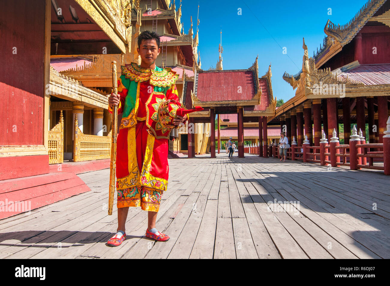 The Mandalay Palace, Located In Mandalay, Myanmar, Is The Last Royal Palace Of The Last Burmese Monarchy Stock Photo