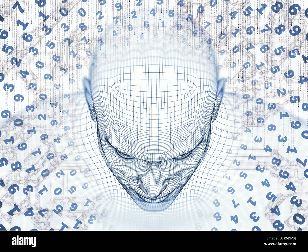 Visualization of the Digital Mind Stock Photo - Alamy