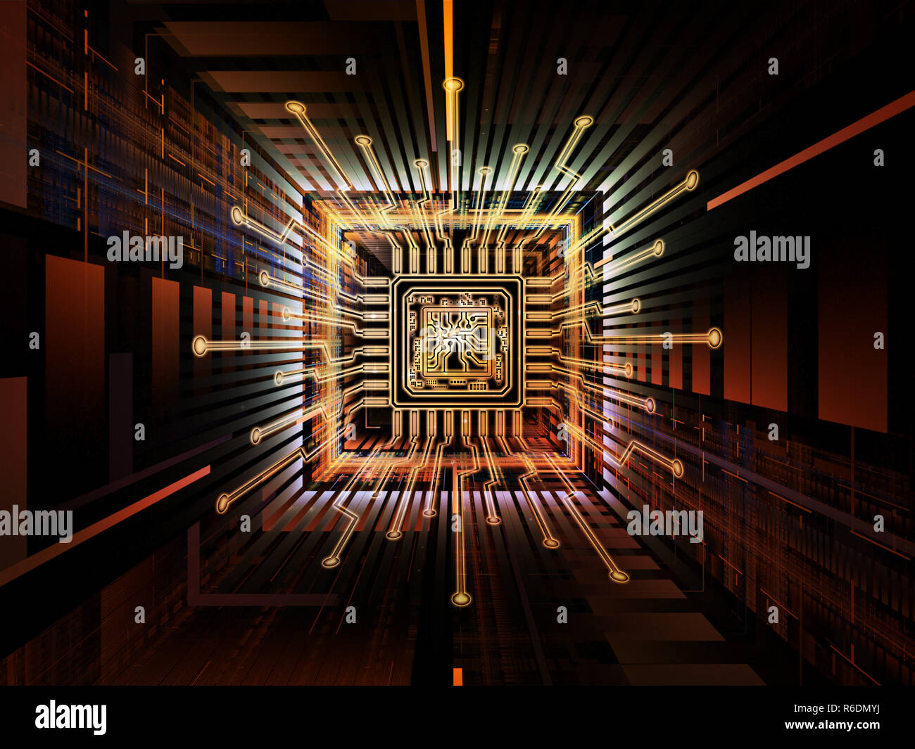 Paradigm of Digital Processor Stock Photo Alamy