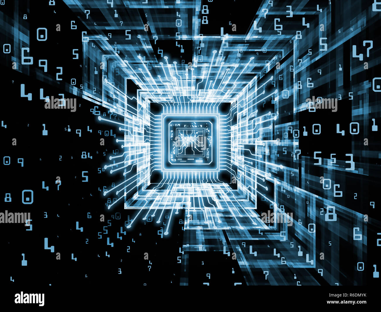 Paradigm of Digital Processor Stock Photo Alamy