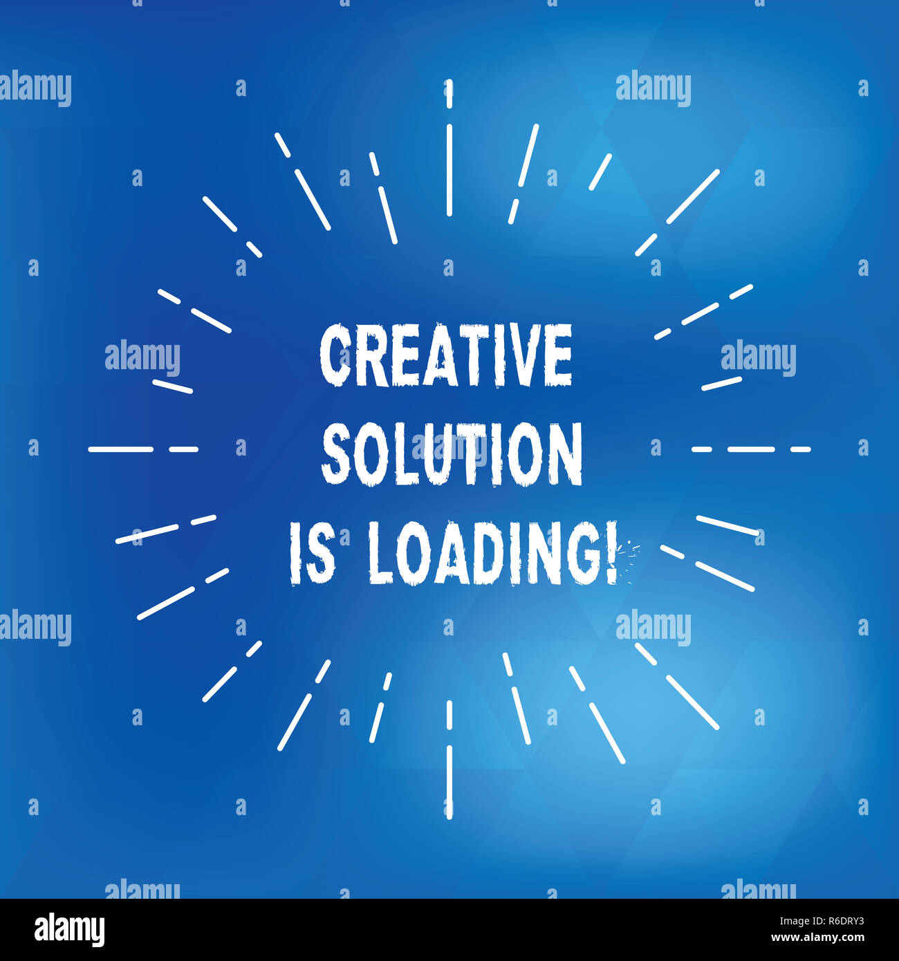 Text sign showing Creative Solution Is Loading. Conceptual photo ...