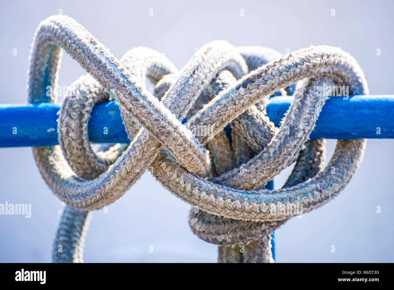 Mooring Line Of A Trawler Stock Photo - Alamy