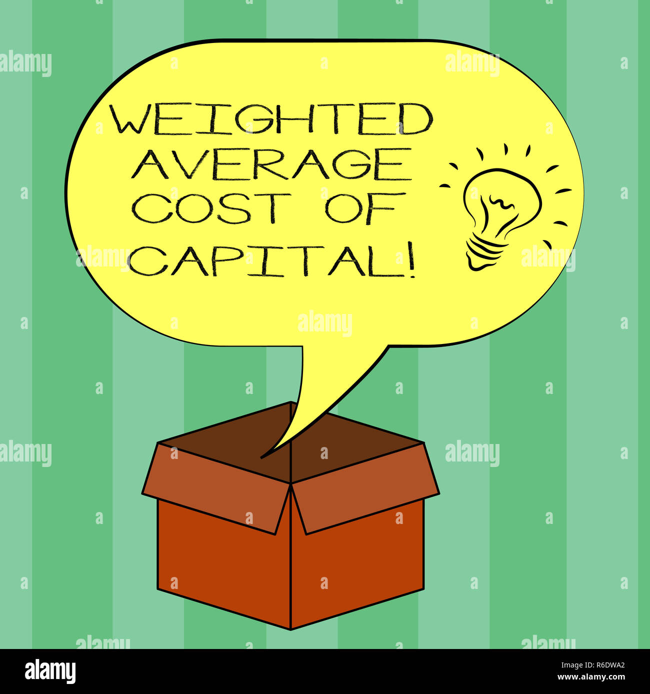 Handwriting text writing Weighted Average Cost Of Capital. Concept ...