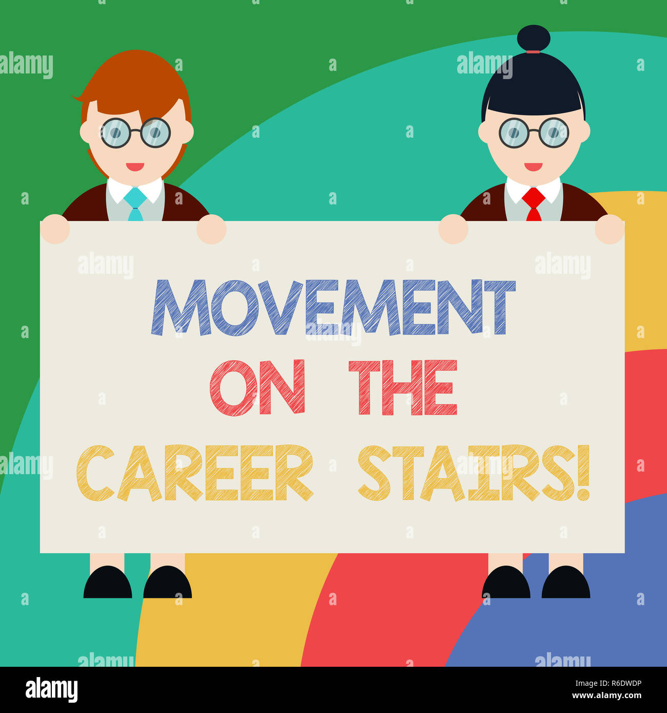 Job Movement Example Conceptual hand writing showing Movement On The Career Stairs. Business ...