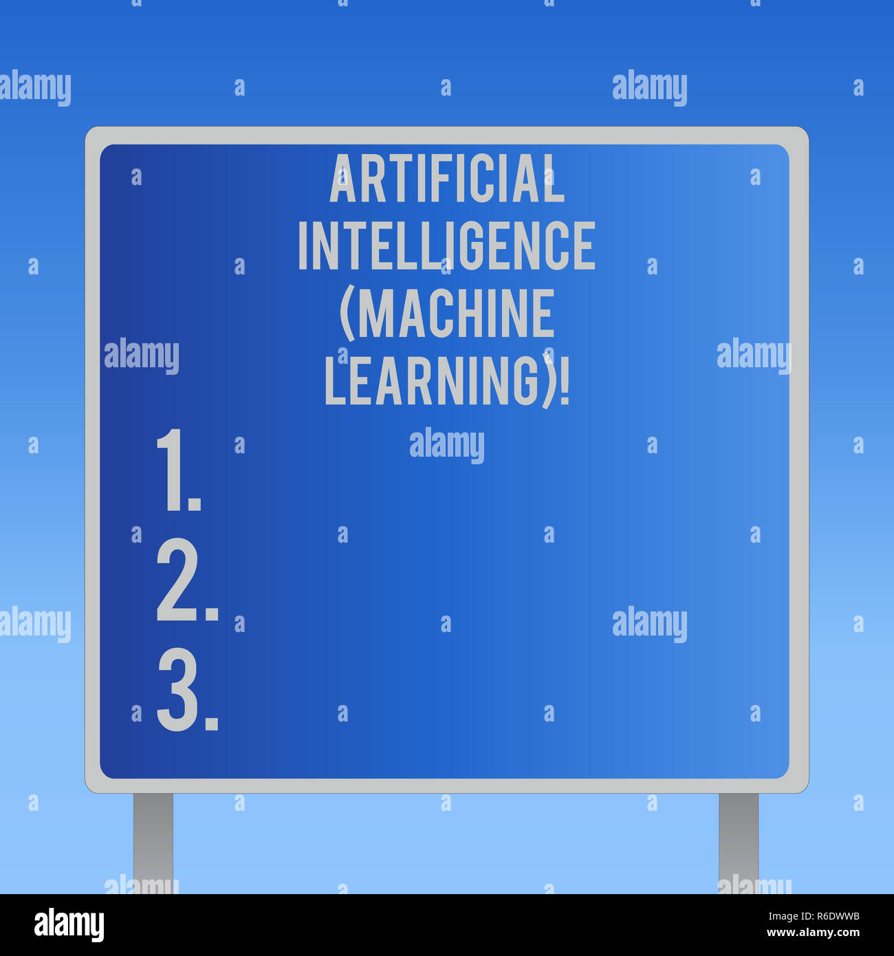 Text sign showing Artificial Intelligence Machine Learning. Conceptual ...