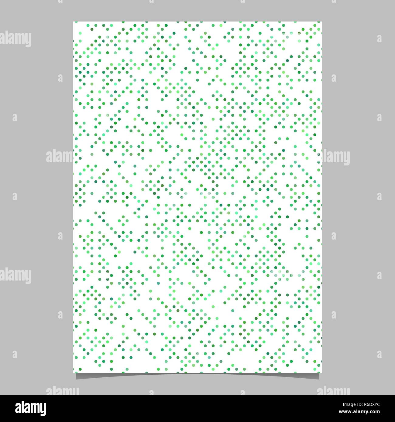 Green circle pattern brochure background - vector stationery template ...