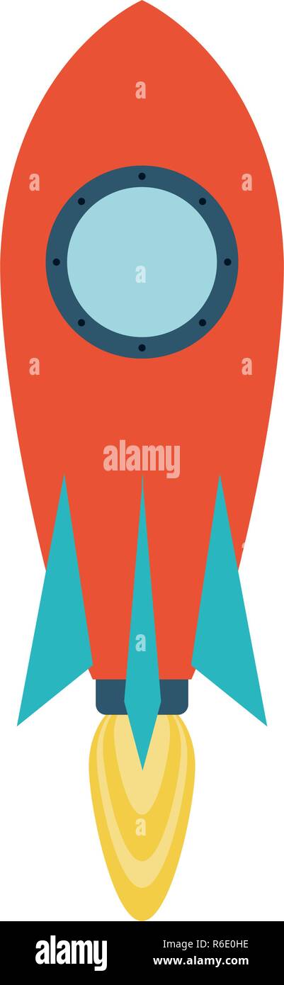 Rocket taking off symbol Stock Vector Image & Art - Alamy