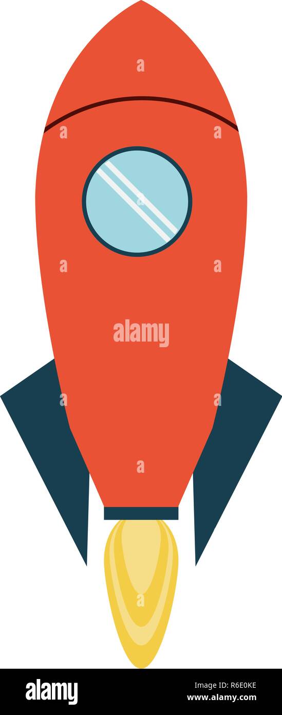 Rocket taking off symbol Stock Vector Image & Art - Alamy