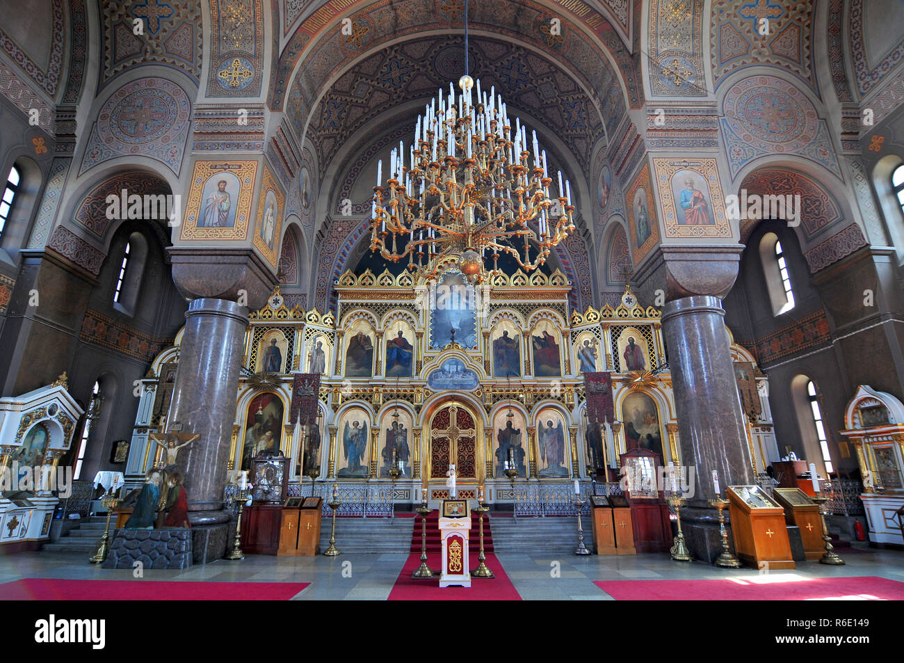 Detail Of The Interior Of The Uspenski Cathedral In Helsinki, Finland Stock Photo