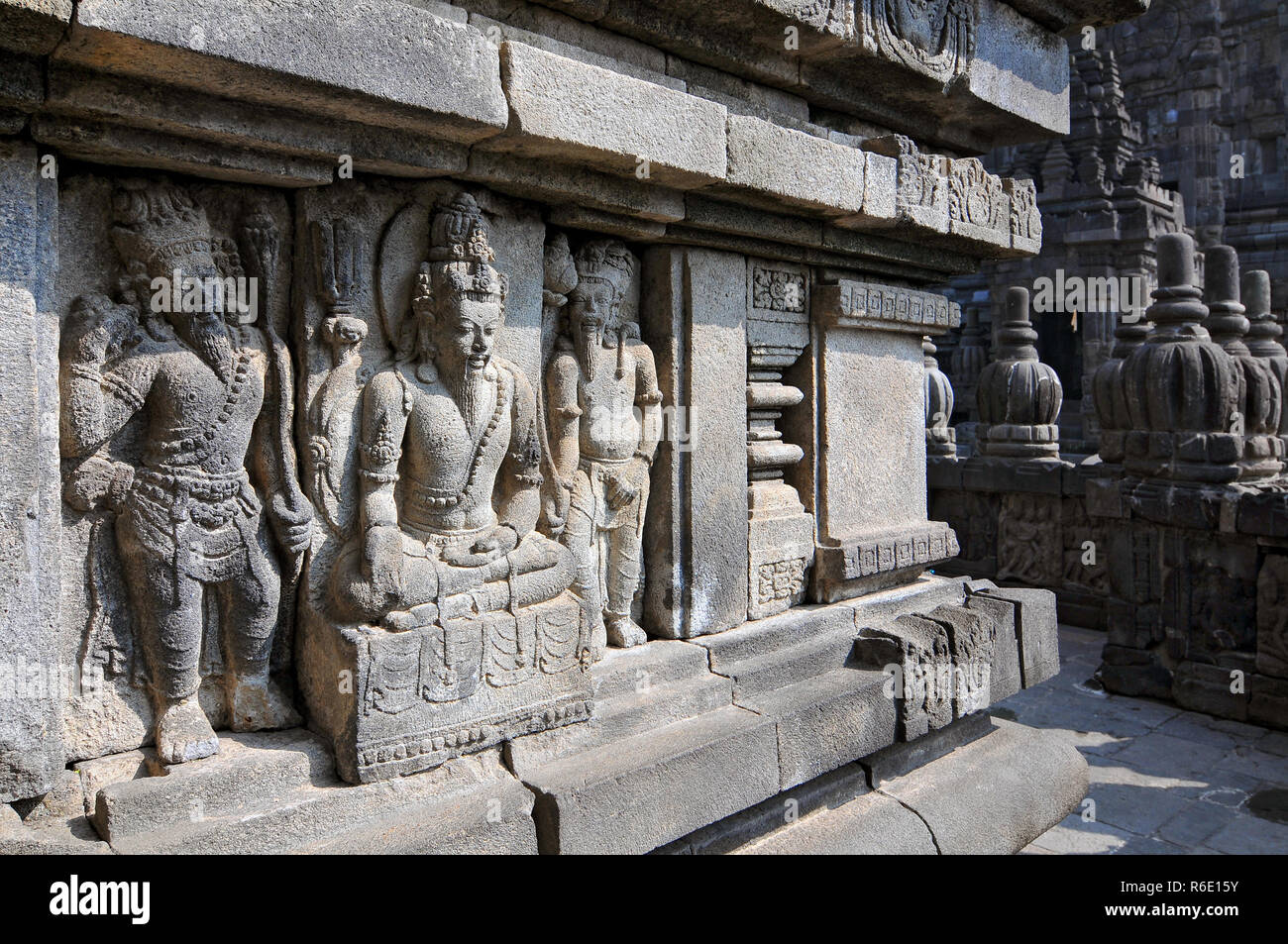 Hindu temple prambanan indonesia java hi-res stock photography and ...