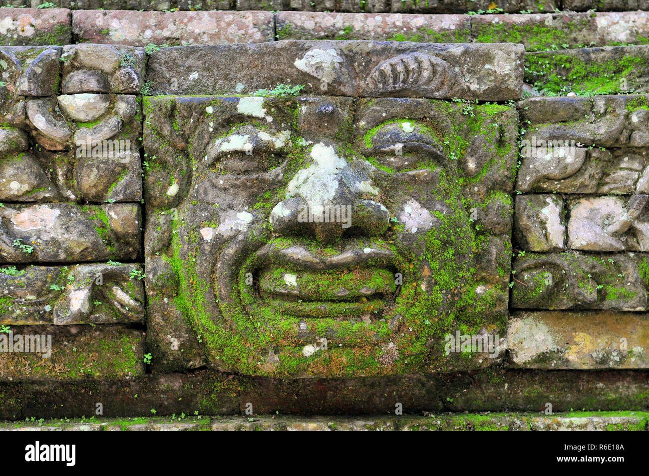 Carvings Depicting Demons, Gods And Balinese Mythological Deities Can Be Found Throughout The Pura Dalem Agung Padangtegal Temple In The Monkey Forest Stock Photo
