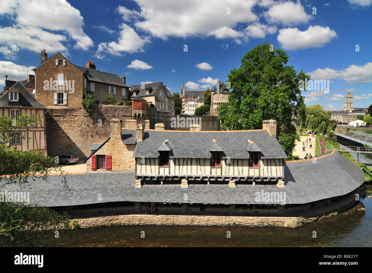 The Old Laundry Building In Vannes Brittany France Stock Photo