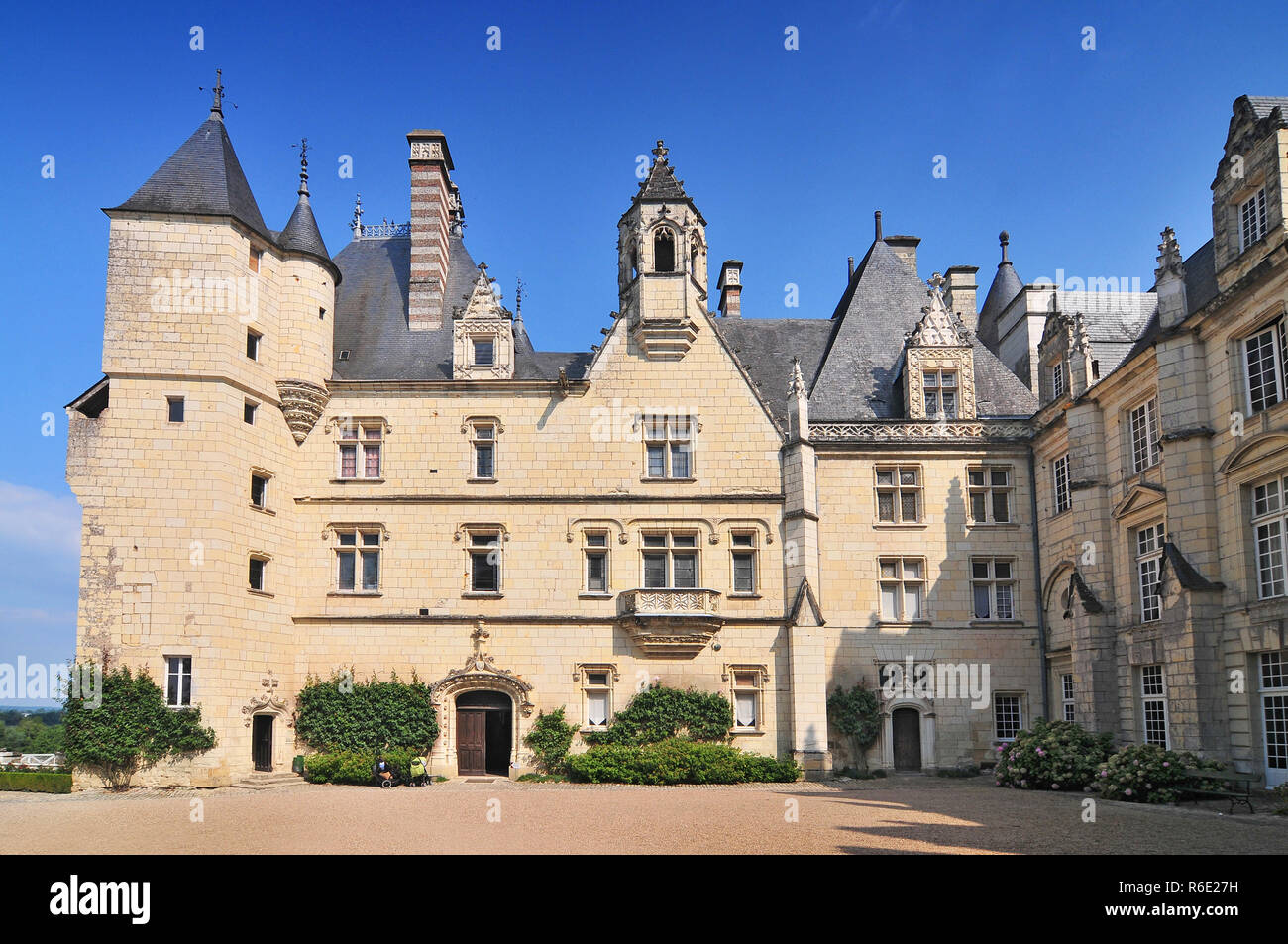 Castel Of Rigny-Usse Known As The Sleeping Beauty Castle And Built In The Eleventh Century Loire Valley France Stock Photo