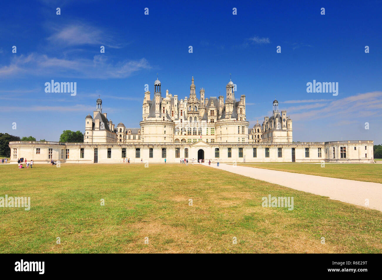 Chateau De Chambord Royal Medieval French Castle Loire Valley France