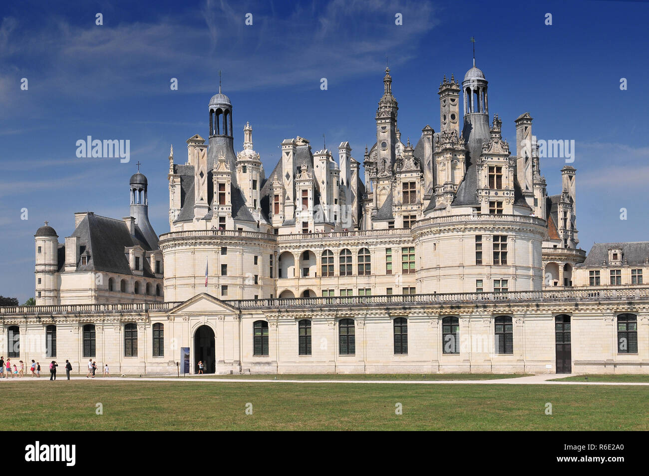 Chateau De Chambord Royal Medieval French Castle Loire Valley France Europe Unesco Heritage Site Stock Photo