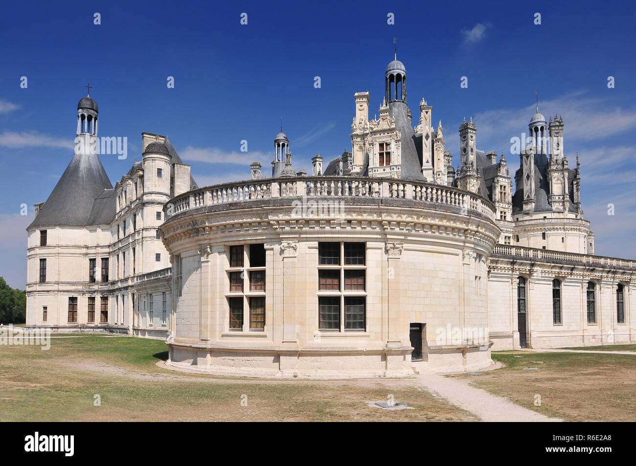 Chateau De Chambord Royal Medieval French Castle Loire Valley France Europe Unesco Heritage Site Stock Photo