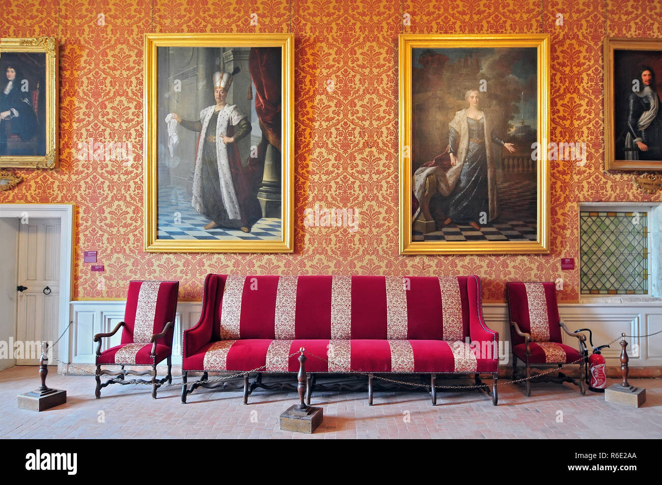 Interior Of Chateau De Chambord Royal Medieval French Castle Loire Valley France Europe Unesco Heritage Site Stock Photo