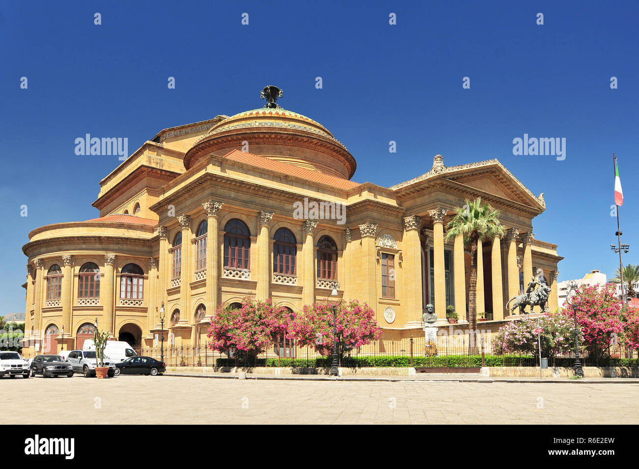 Teatro Massimo Famous Opera House On The Piazza Verdi In Palermo Sicily Stock Photo