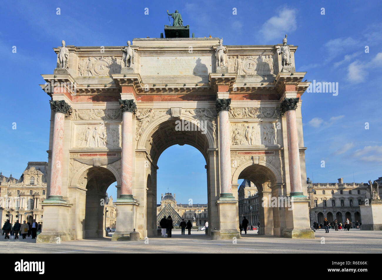 The Arc De Triomphe Du Carrousel, Triumphal Arch In Paris Located In ...