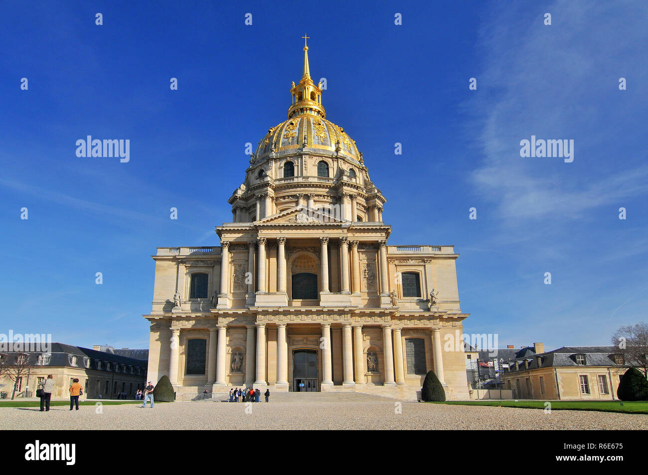 Paris Cathedral Of Saint Louis Des Invalides, France Stock Photo