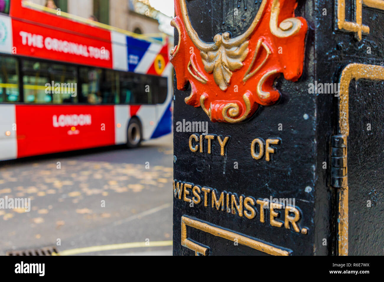 A typical view in London Stock Photo