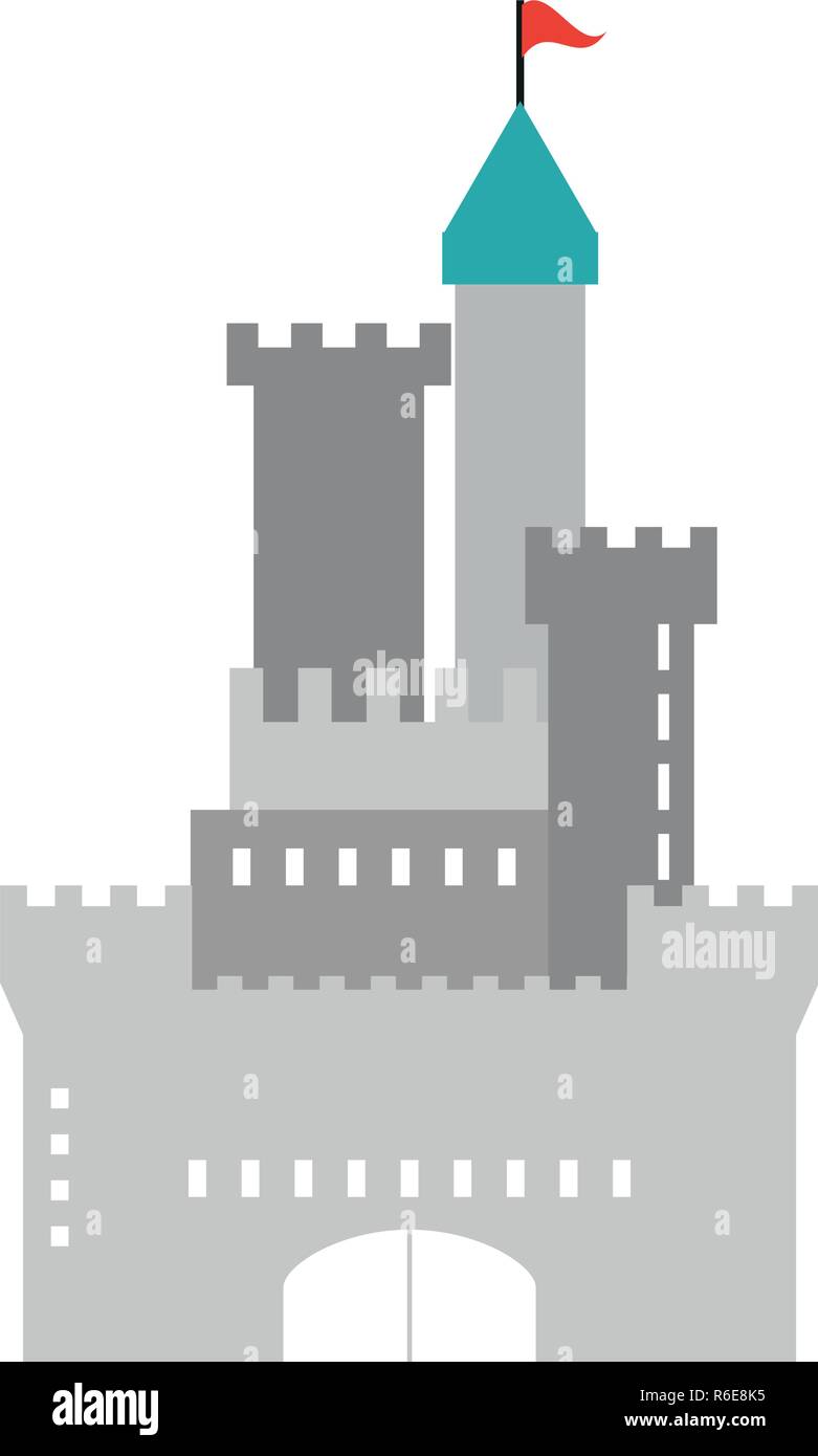 Medieval castle building Stock Vector Image & Art - Alamy