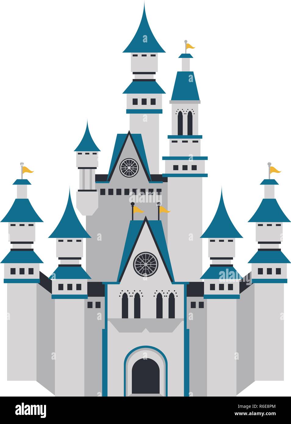 Medieval castle building Stock Vector Image & Art - Alamy