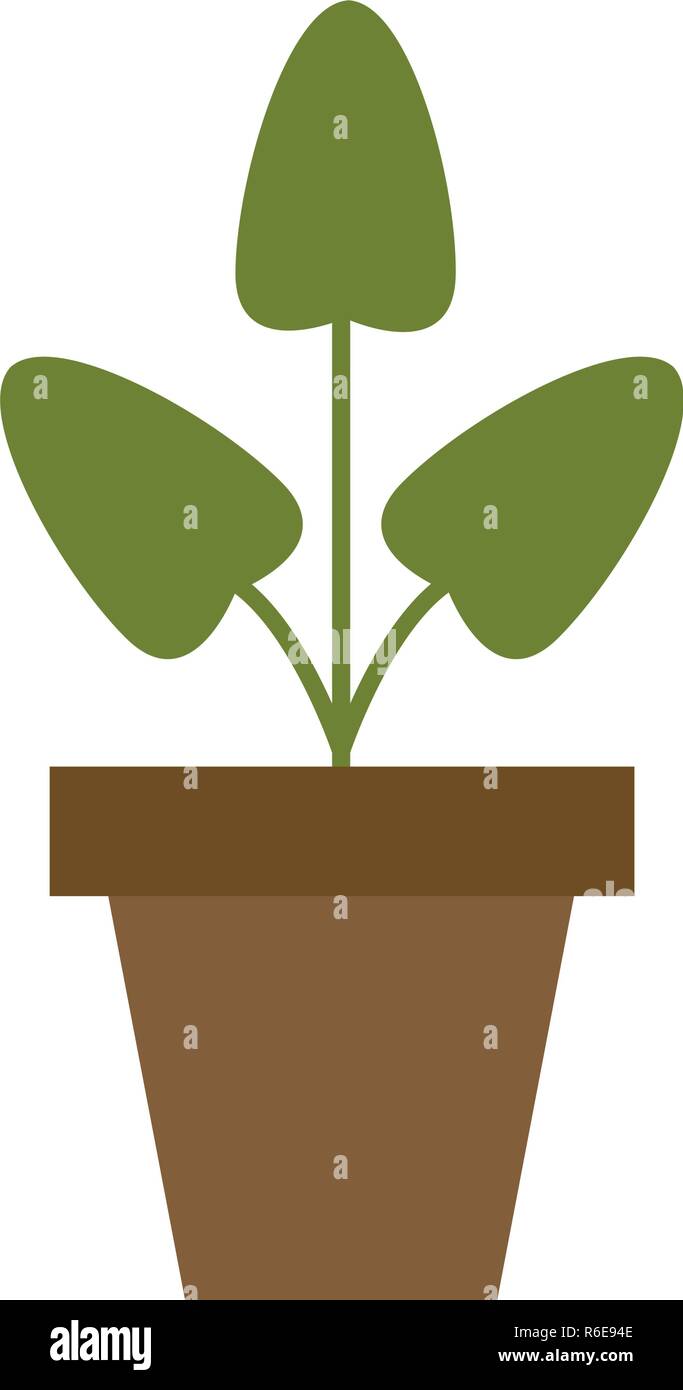 Plant pot isolated Stock Vector Image & Art - Alamy