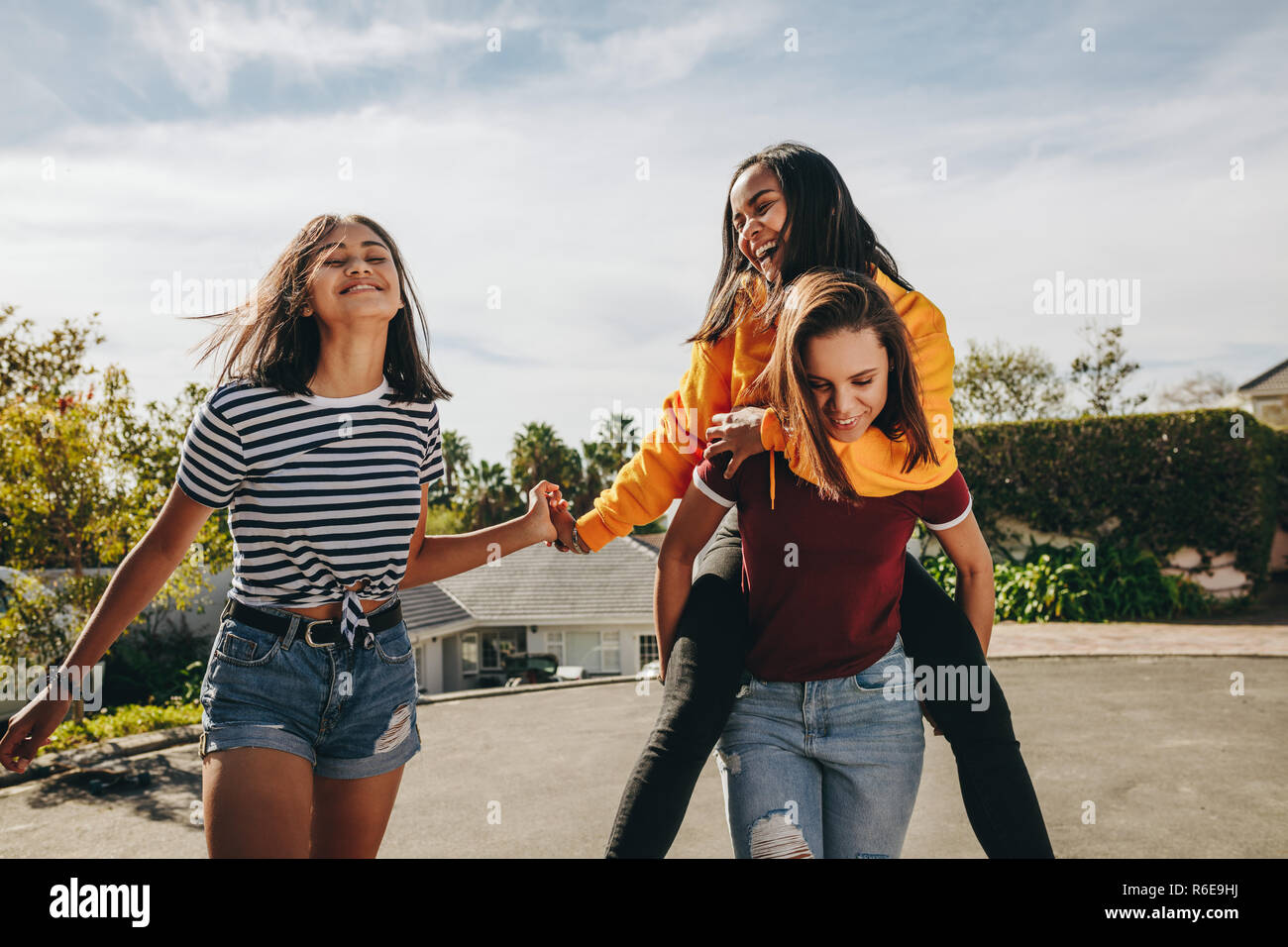 Teens summer stock photo. Image of girls, outdoors, friends - 32844828