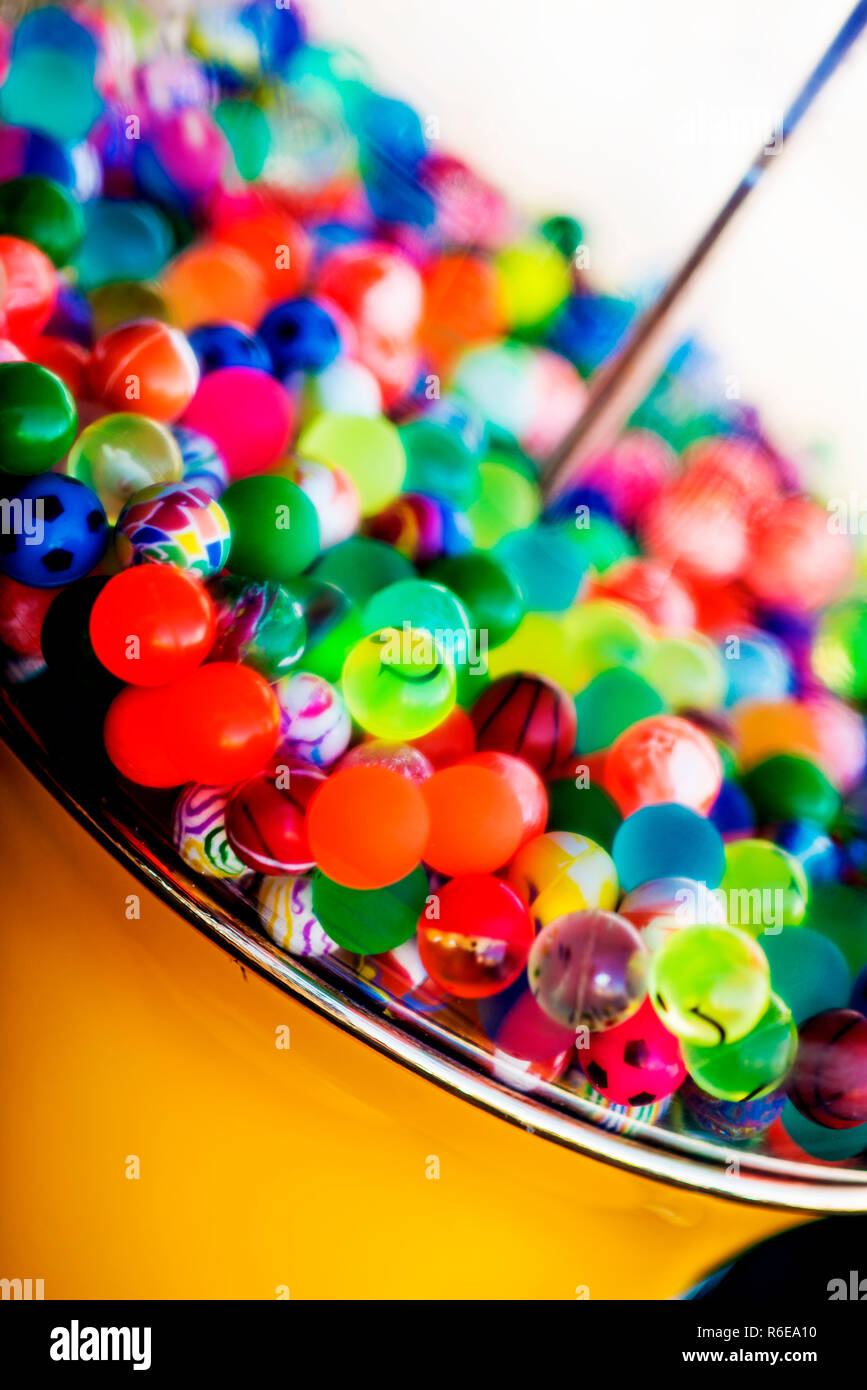 Machine With Rubber Balls Stock Photo Alamy