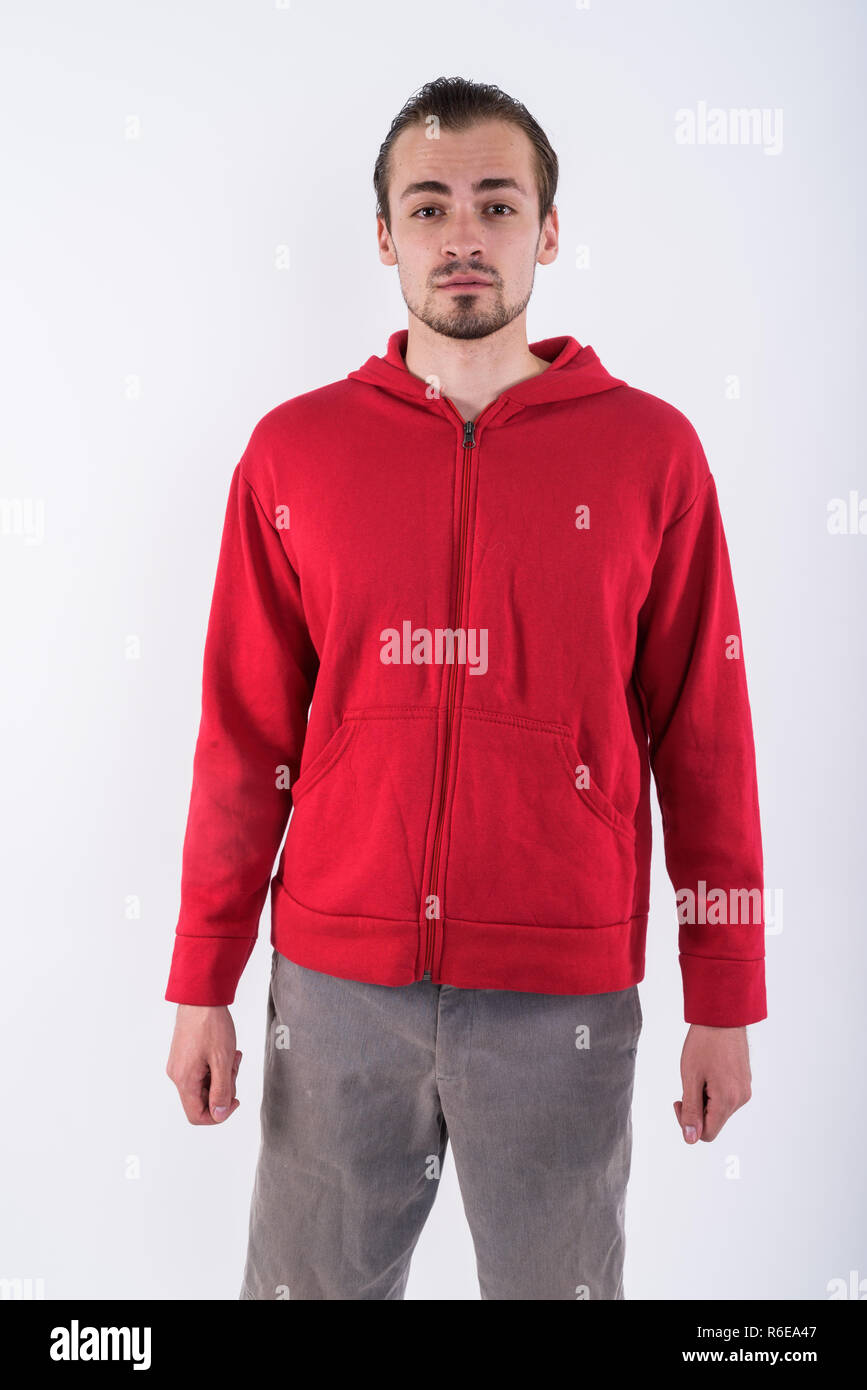 Red hoodie hires stock photography and images Alamy