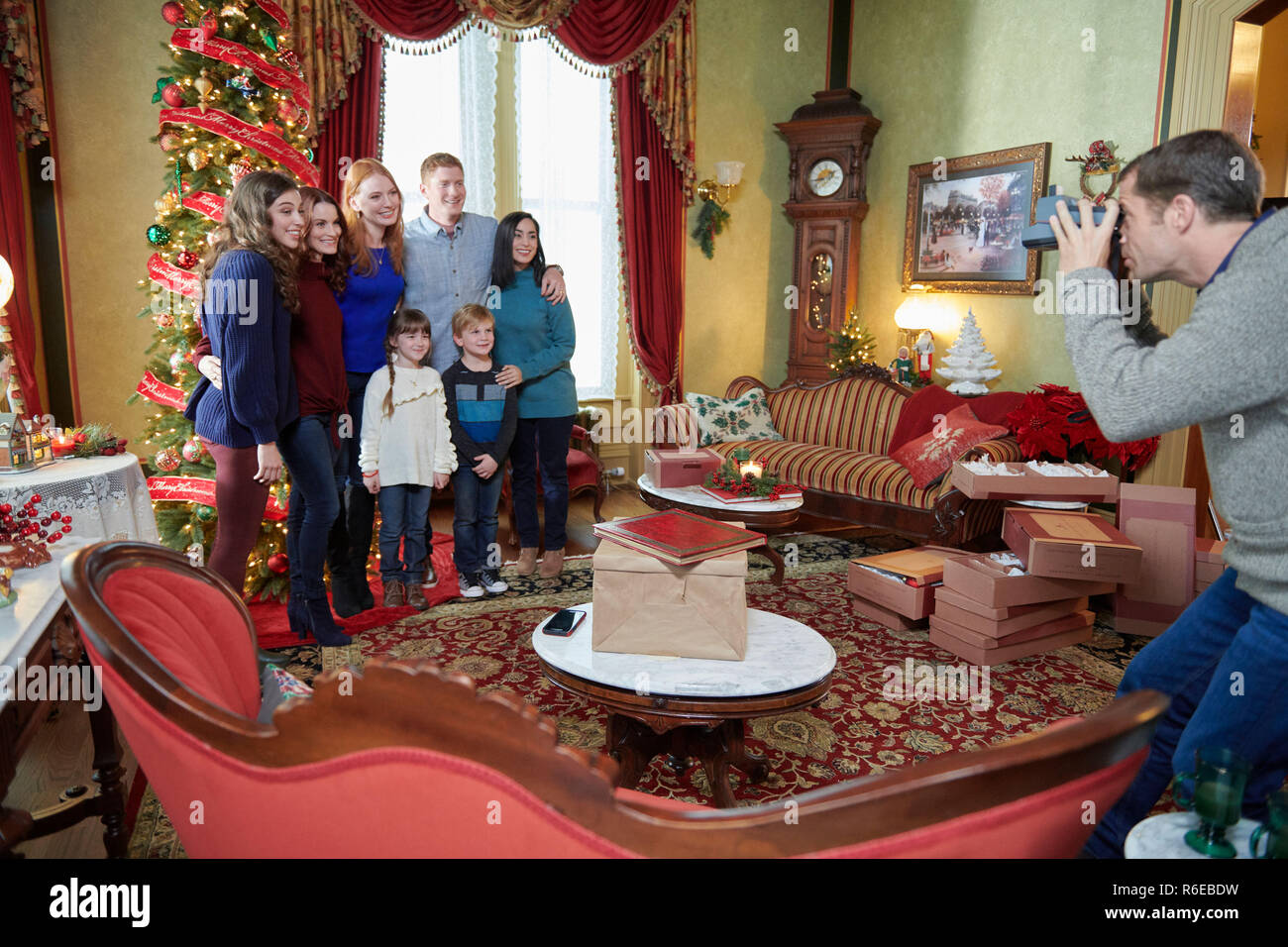 CHRISTMAS ON HONEYSUCKLE LANE, (top row, from left) Ariane Rinehart
