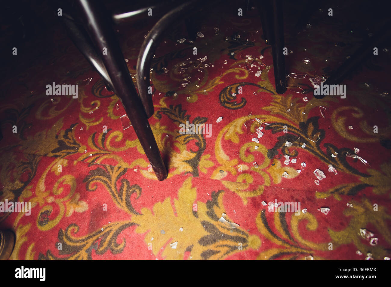 Broken glass pile black shards hi-res stock photography and images - Alamy
