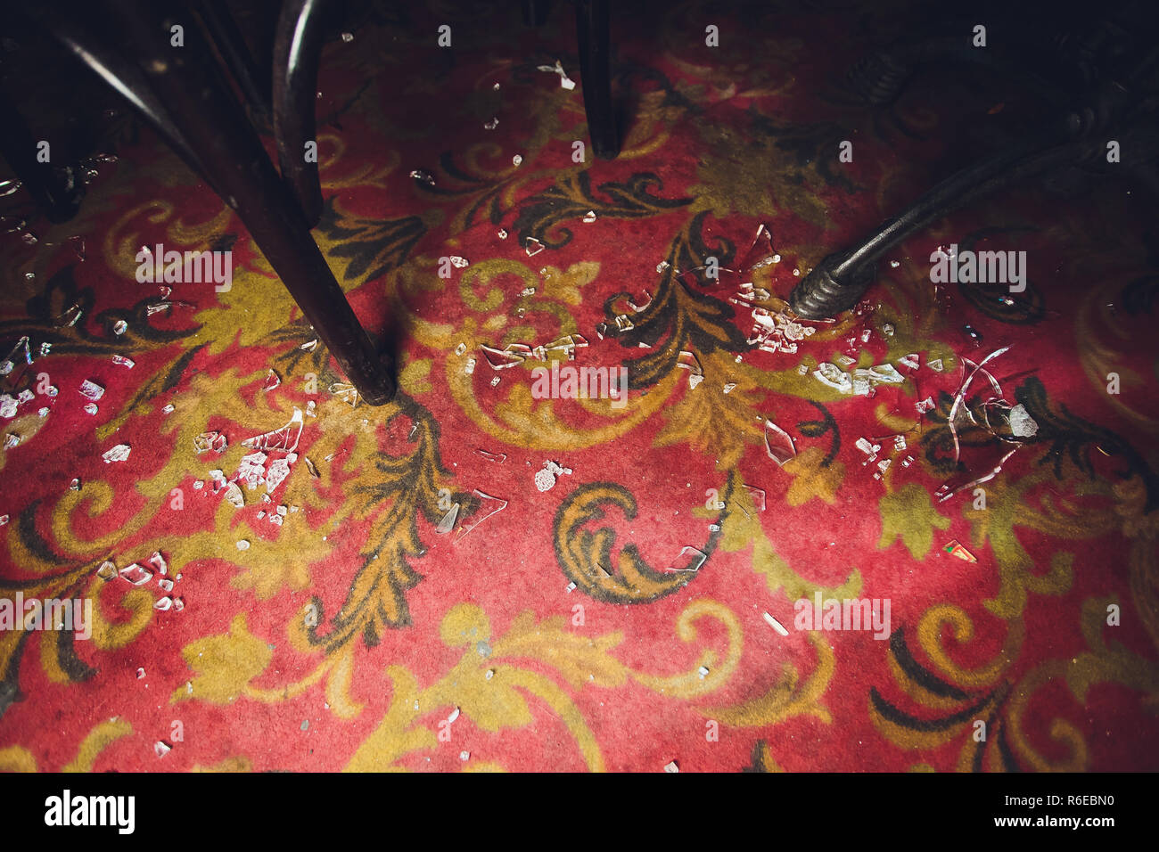 Broken glass pile black shards hi-res stock photography and images - Alamy