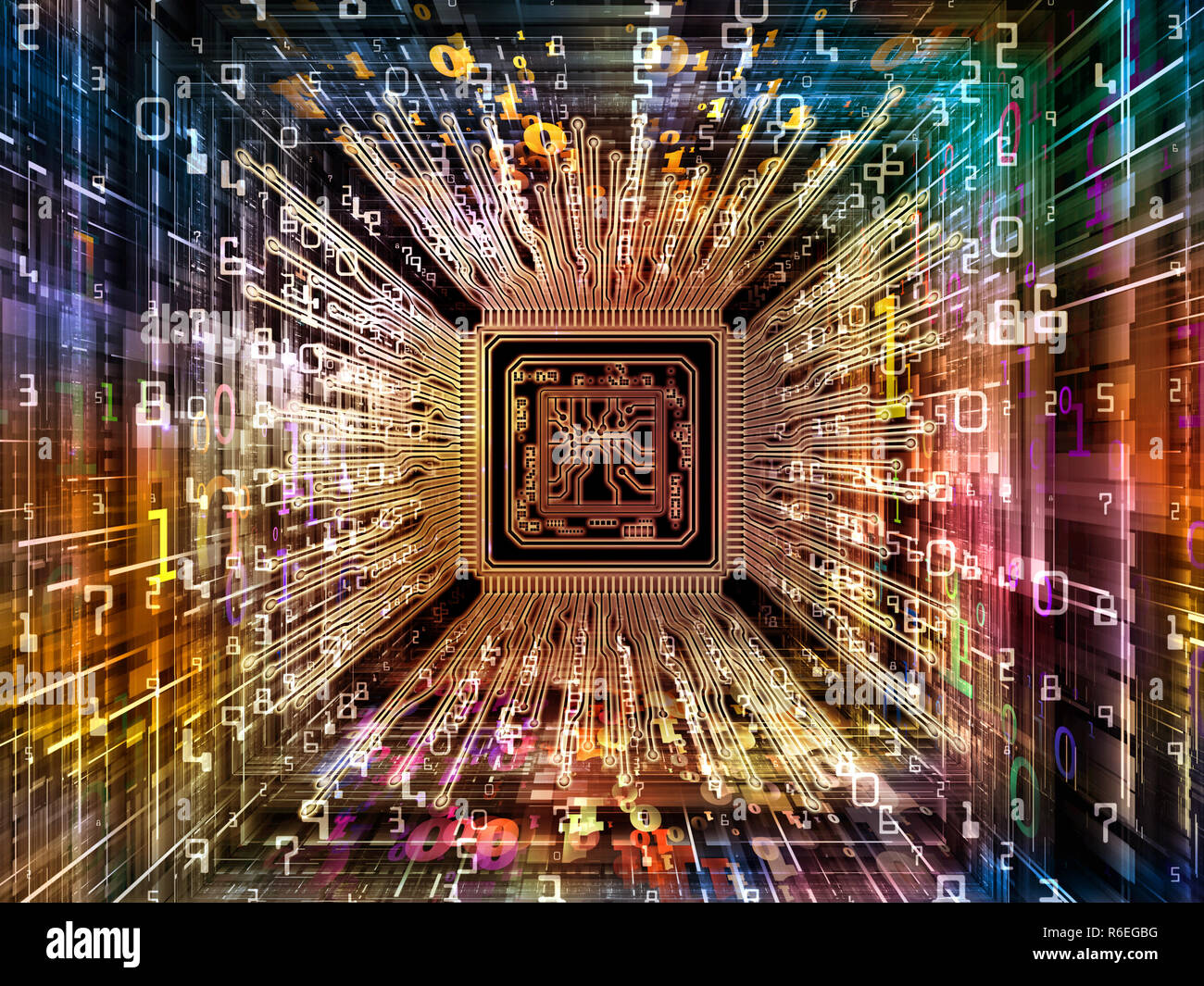 Secrets of Digital Processor Stock Photo Alamy