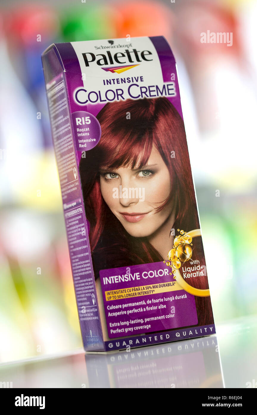 BELGRADE - APRIL 27, 2014 Palette Color Shampoo produced by Schwarzkopf  Stock Photo - Alamy