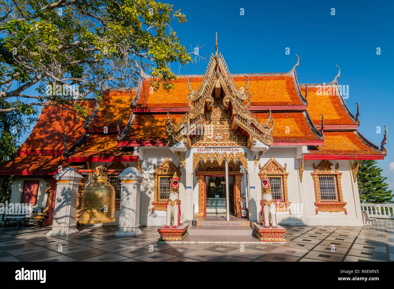 Wat Phra That Doi Suthep Mountain Temple, Museum In Small Viharn, Chiang Mai, Thailand Stock Photo