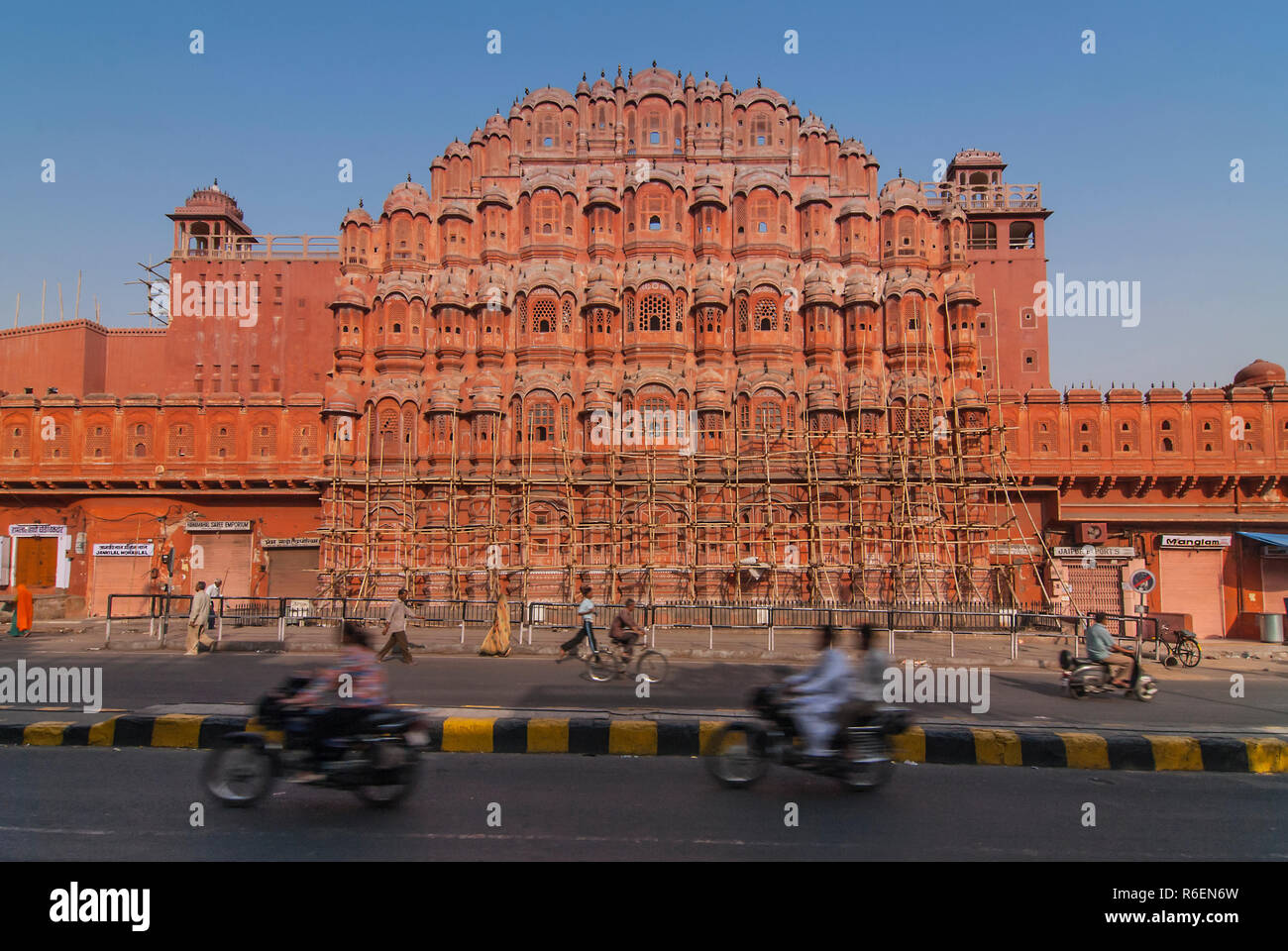 The Palace Of The Winds, Or The Hawa Mahal, In Jaipur, Rajasthan, India Stock Photo