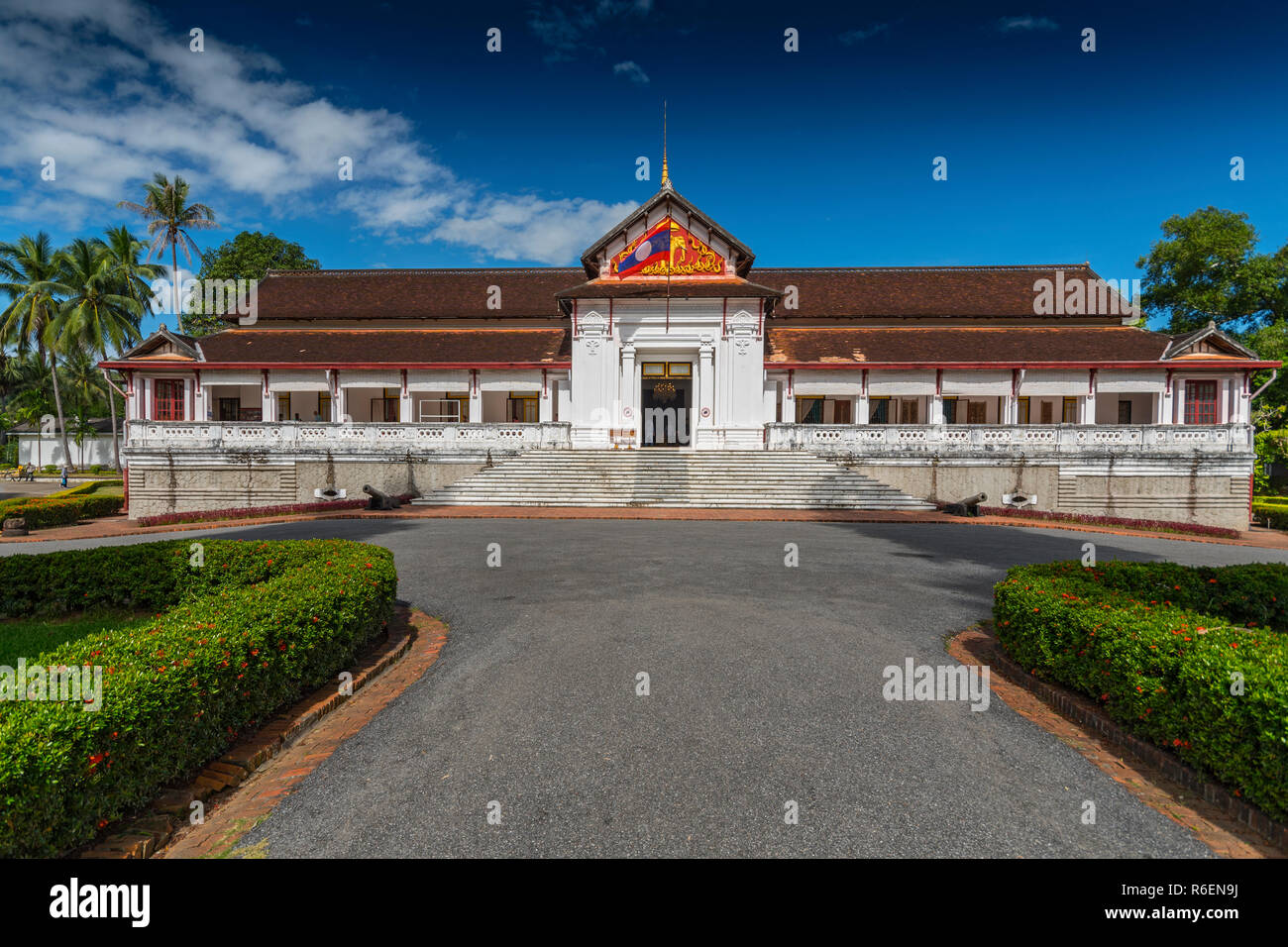 Main Portal, Royal Palace And Museum Ho Kham, Luang Prabang Province, Laos, Southeast Asia, Asia Stock Photo
