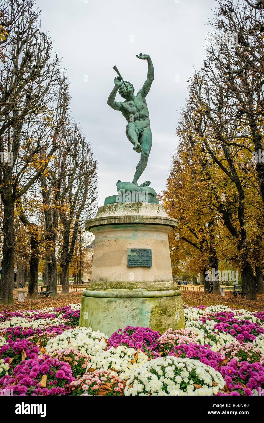 Statue in the Jardin du Luxembourg in Paris Stock Photo