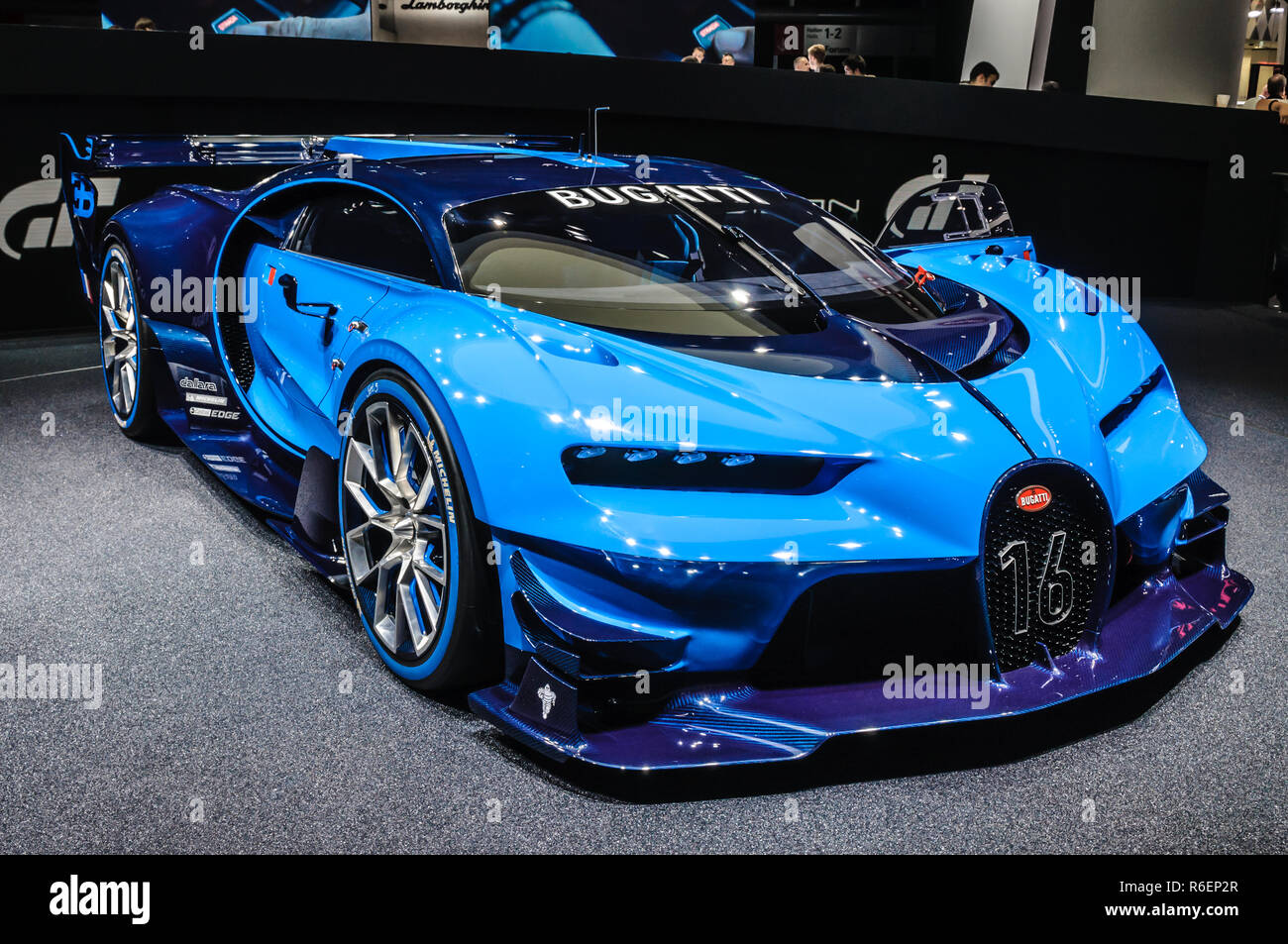 FRANKFURT - SEPT 2015: Bugatti Chiron Vision Gran Turismo presented at IAA  International Motor Show on September 20, 2015 in Frankfurt, Germany Stock  Photo - Alamy