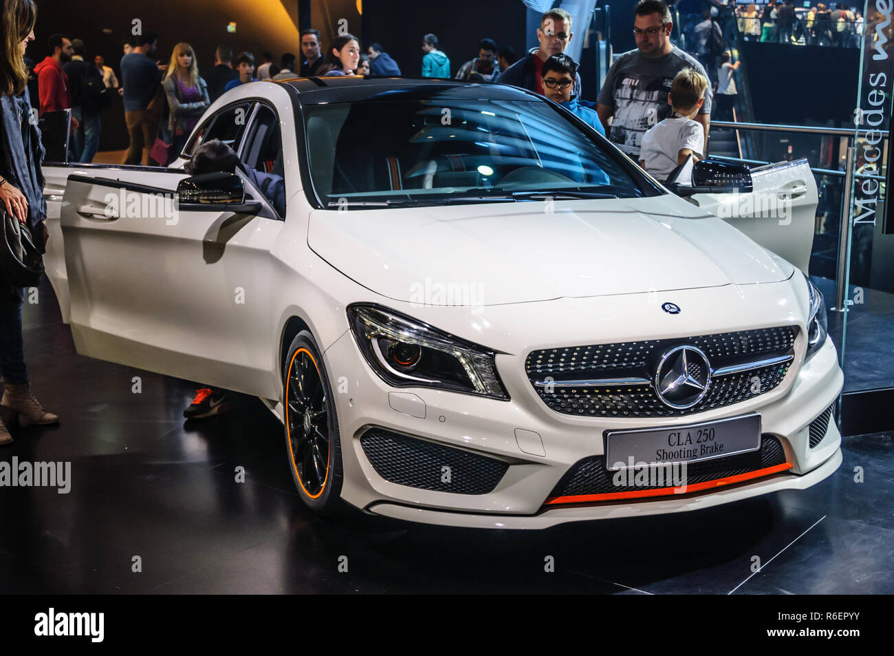 FRANKFURT - SEPT 2015: Mercedes-Benz CLA 250 Shooting Brake presented ...