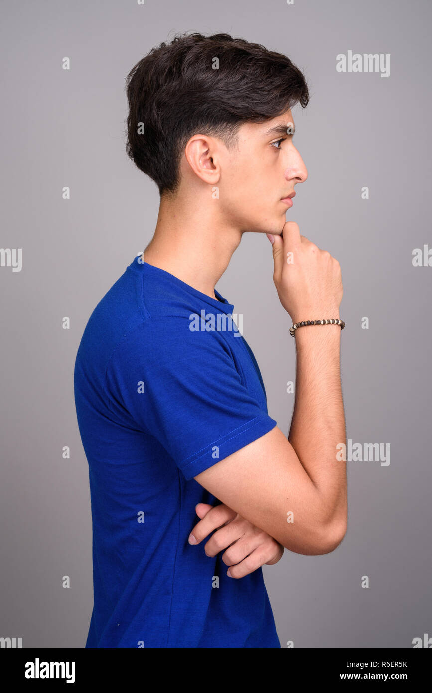 Boy side profile hi-res stock photography and images - Alamy