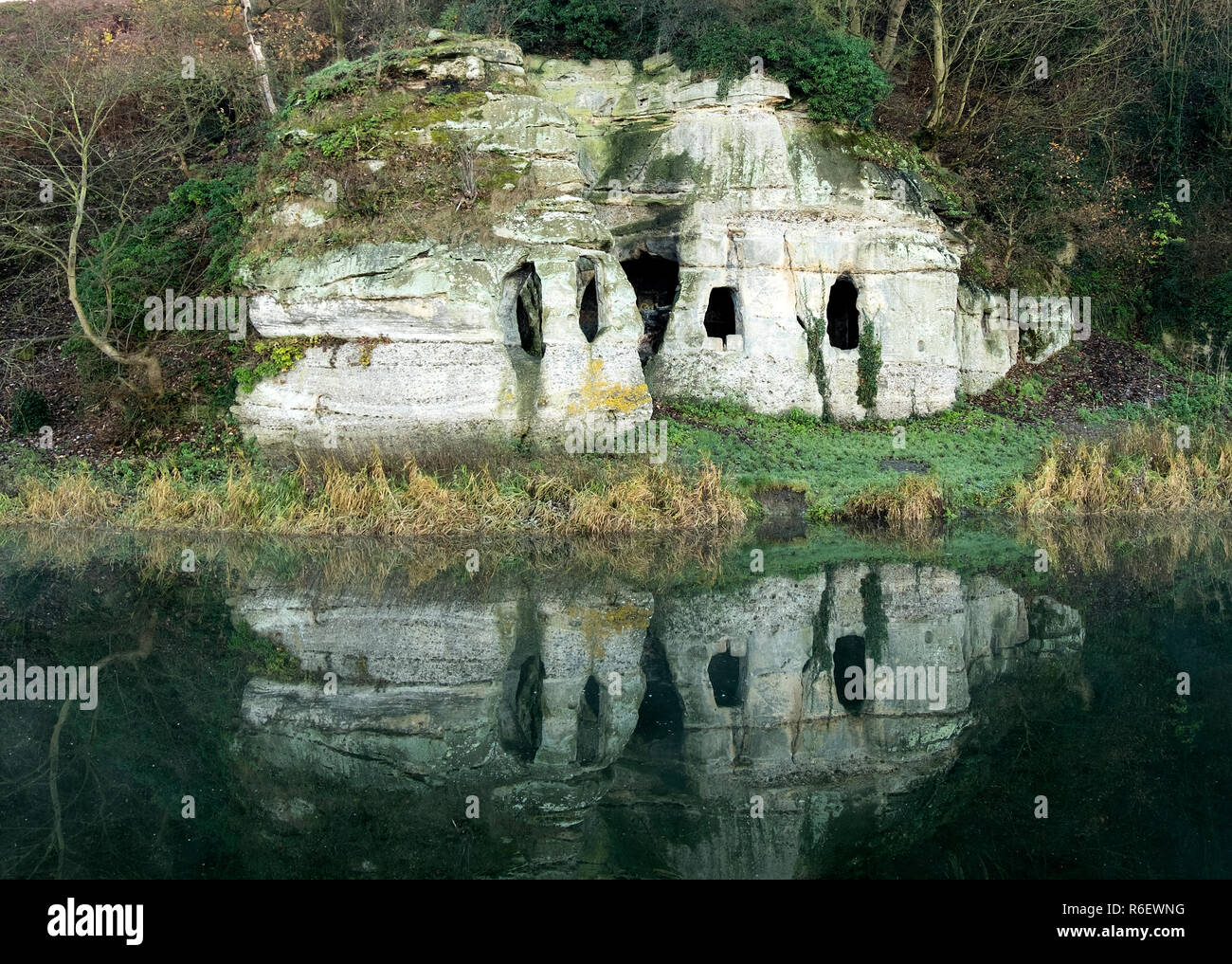 Anchor Church Caves near Ingleby, Derbyshire, UK Stock Photo Alamy
